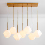 Load image into Gallery viewer, Talvior Sculptural Faceted Glass Branch Chandelier – Modern 7-Light for Dining Room
