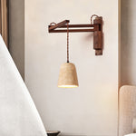Cargar imagen en el visor de la Galería, Aplique de pared ajustable con cúpula de travertino