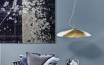 Load image into Gallery viewer, Hammered Brass Suspension Light