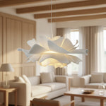 Bild in Gallery-Viewer laden, Blossenari Nordische Blumenmuster Hängelampe – Bildhauerische Blumen-Deckenleuchte für Wohnzimmer N34