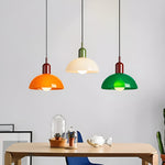 Load image into Gallery viewer, Aurora Nordic Colorful Bowl Pendant Light