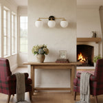 Cargar imagen en el visor de la Galería, Lámpara de tocador LED regulable de cristal Glorica – Lámpara de baño minimalista tipo globo