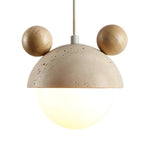 Cargar imagen en el visor de la Galería, Lámpara colgante Micky de travertino