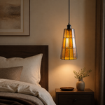 Bild in Gallery-Viewer laden, Artisan Stained Glass Tapered Pendant Light