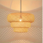 Load image into Gallery viewer, Boho Bamboo Pendant Light Fixture