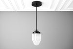 Load image into Gallery viewer, Tierlux Glass Tiered Skyscraper Shade Pendant – Art Deco Ceiling Light for Kitchen Island