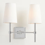 Load image into Gallery viewer, Rowan Elegant White-Linen Shade Wall Lamp – Retro Metal Wall Light for Bedroom & Hallway