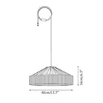 Cargar imagen en el visor de la Galería, Lámpara colgante enchufable de tela Diosa