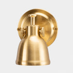 Cargar imagen en el visor de la Galería, Brass wall lamp front view