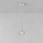 Cargar imagen en el visor de la Galería, Lámpara colgante Selvion con forma de globo de cristal - Estilo contemporáneo de bola de cristal