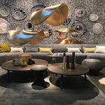 Load image into Gallery viewer, Hammered Brass Suspension Light