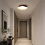 Bild in Gallery-Viewer laden, Wabi-Sabi Wood Color LED Flush Mount Ceiling Light