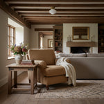 Load image into Gallery viewer, Geotower Glass Deco Globe Flush Mount – Ribbed Glass Ceiling Light for Interior Spaces