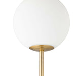 Load image into Gallery viewer, Modern Minimalist Travertine Base Glass Orb Floor Lamp M19