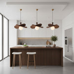 Charger l'image dans la visionneuse de galerie, Suspension Orrise Petal - Métal et bois modernes pour salons et salles à manger