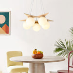 Load image into Gallery viewer, Wooden Star With Glass Chandelier