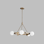 Load image into Gallery viewer, Brelia Modern Round Chandelier - Glass Globe Design For Modern Home