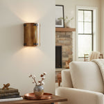 Charger l'image dans la visionneuse de galerie, Applique murale rustique Rustivon - Abat-jour en métal courbé de style ancien pour chambre à coucher