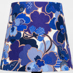 Load image into Gallery viewer, Blue floral fabric shade texture detail