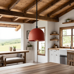 Load image into Gallery viewer, Farmhouse Pendant Light – Vanity Pendant Light With Colorful Dome Design