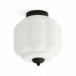 Load image into Gallery viewer, Eloise Flush Mount Milk Glass Ceiling Light – Modern Accent Lighting with Artistic Glass Shade