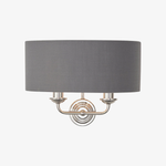 Bild in Gallery-Viewer laden, Tela Eleganter Stoffschirm Wandleuchte mit Veredeltem Metallrahmen für Wohnzimmer und Schlafzimmer