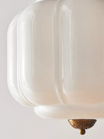 Load image into Gallery viewer, American Vintage Cream Glass Shade Shaped Eloise Chandelier