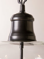 Bild in Gallery-Viewer laden, American Vintage gealterte klare Glockenglas Pendelleuchte
