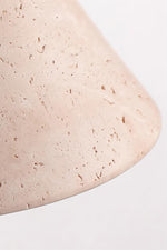Load image into Gallery viewer, Travertine Wall Sconce - Natural Stone Sconce with Tapered Shade