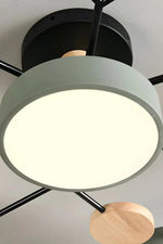 Load image into Gallery viewer, Multihead Disc Morandi Color Branch Ceiling Light