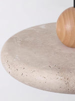 Load image into Gallery viewer, Modern Minimalist Travertine Frisbee Pendant Lamp