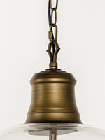 Load image into Gallery viewer, American Vintage Aged Clear Bell Glass Pendant Light