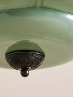 Bild in Gallery-Viewer laden, American Vintage Cremeglas-Schirm geformt Eloise Kronleuchter