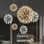 Load image into Gallery viewer, Silver Spark Ball Pendant Light