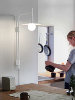 Cargar imagen en el visor de la Galería, Lámpara de pared nórdica con brazo oscilante para salón M22