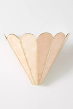Load image into Gallery viewer, Lumica Retro Faceted Sconce - Brass Capiz Shell Wall Light for Bedroom