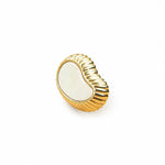 Cargar imagen en el visor de la Galería, French Vintage Cashew Shell Brass Cabinet Knobs and Pulls - image 1
