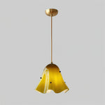 Cargar imagen en el visor de la Galería, Lámpara colgante Bellina – Forma fluida de vidrio en estilo minimalista para comedor