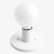 Glorica Glass Industrial Metal Frame Wandlampe – Minimalistische große Glühbirnen-Wandleuchte für Wohnzimmer