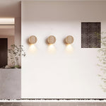 Bild in Gallery-Viewer laden, Japanische Wabi Sabi Natürliche Travertin Stein Wandleuchte