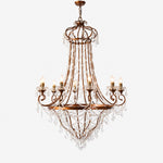 Load image into Gallery viewer, Cascading Crystal Basket Grand Chandelier