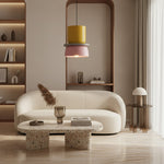 Bild in Gallery-Viewer laden, Acrybowlia Skulpturale Acryl-Hängeleuchte mit Bunter Geschichteter Schalenform für Inselbeleuchtung N35