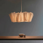 Load image into Gallery viewer, Nordic Linen Pleated Fabric Pendant Light Lampshade