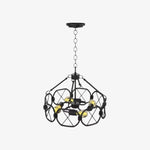 Charger l'image dans la visionneuse de galerie, Suspension en métal à cage géométrique FerraLoft - Luminaire suspendu industriel pour îlot de cuisine