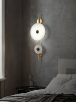 Load image into Gallery viewer, Alabaster Eclipse Wall Light