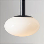 Load image into Gallery viewer, Rolvona Oval Glass Pendant Light - Modern White Glass Shade for Dining