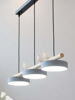 Load image into Gallery viewer, Sienna Bird Pendant Lamp - Wood Design for Scandinavian Kitchen Islands