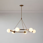Load image into Gallery viewer, Brelia Modern Round Chandelier - Glass Globe Design For Modern Home