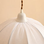 Cargar imagen en el visor de la Galería, Pleated fabric shade and upper fitting detail