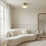 Charger l'image dans la visionneuse de galerie, Oribela Plafonnier Moderne Minimaliste - Lampe Sculpturale en Verre en Forme de Dôme pour Salon et Cuisine